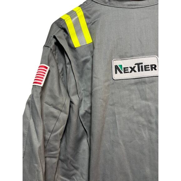 Bulwark Fire Resistant Coveralls reflective suit Crude FR oil and gas workers 3X - Picture 8 of 9